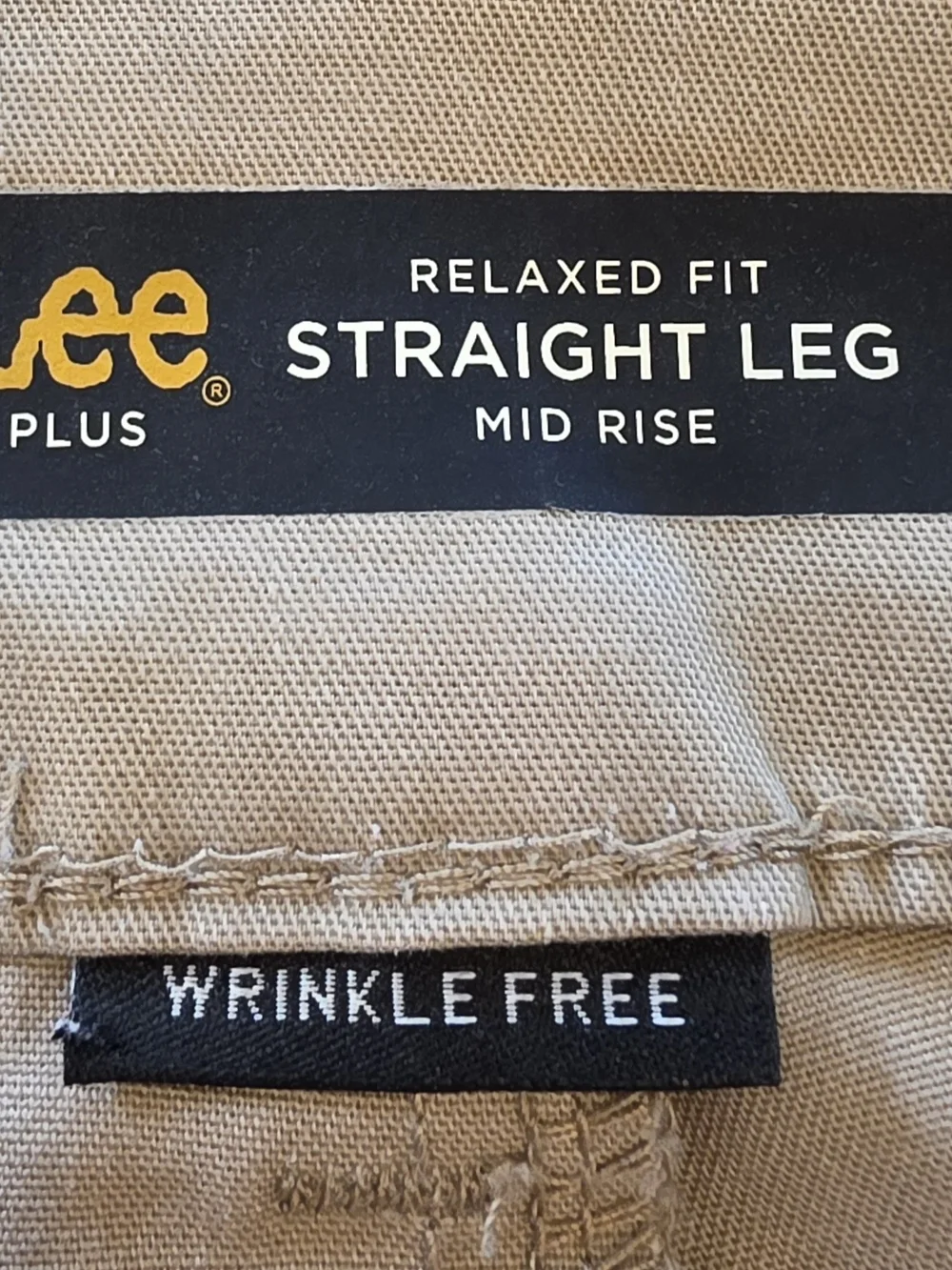 Lee Womens Light Beige Chino Pants